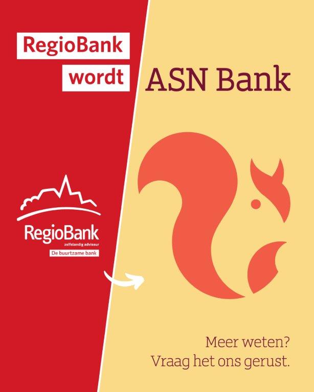RegioBank wordt ASN Bank
